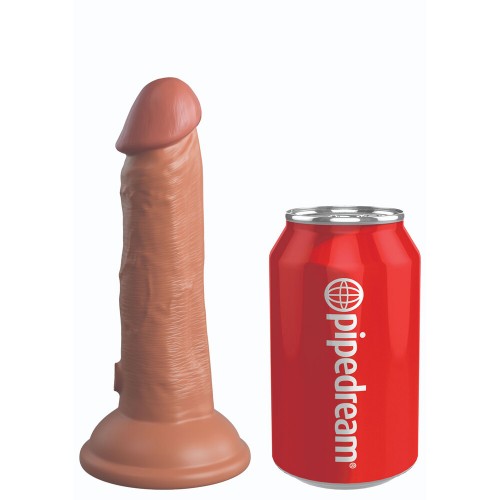 King Cock Elite 6 Inch Dual Density Vibrating Cock Flesh Brown King Cock Elite 6 Inch Dual Density Vibrating Cock Flesh Brown