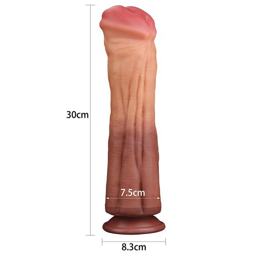 Lovetoy 12 Inch Dual Layered Silicone Horse Cock Lovetoy 12 Inch Dual Layered Silicone Horse Cock