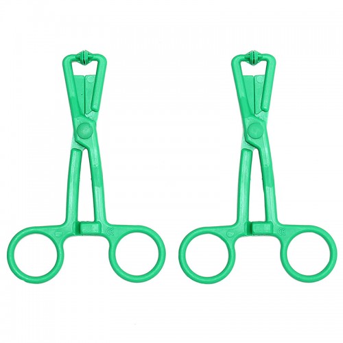 Green Scissor Nipple Clamps With Metal Chain Green Scissor Nipple Clamps With Metal Chain