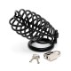 Black Metal Male Chastity Device With Padlock Black Metal Male Chastity Device With Padlock