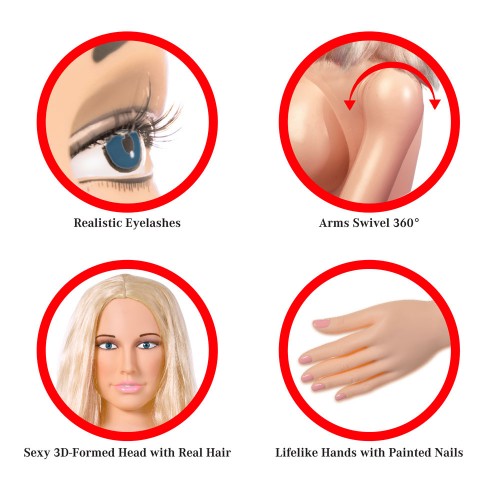 Pipedream Extreme Dollz Hannah Harper LifeSize Love Doll Pipedream Extreme Dollz Hannah Harper LifeSize Love Doll