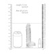 RealRock 6 Inch Transparent Realistic Crystal Clear Dildo