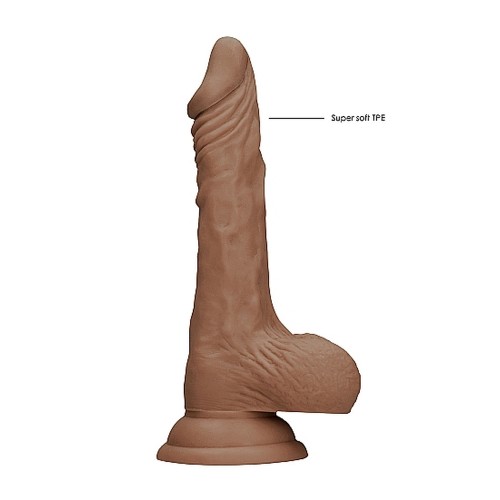 RealRock 7 Inch Dong With Testicles Flesh Tan RealRock 7 Inch Dong With Testicles Flesh Tan