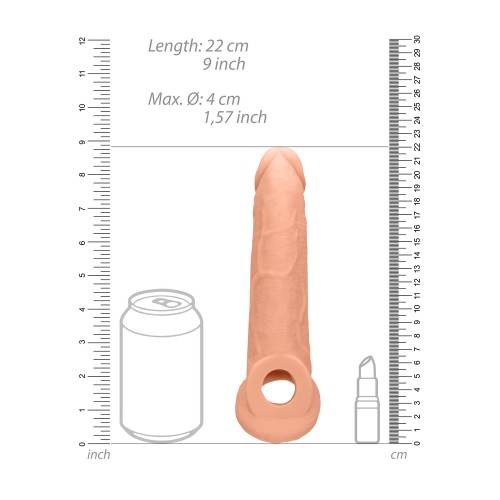 RealRock 9 Inch Penis Sleeve Flesh Pink RealRock 9 Inch Penis Sleeve Flesh Pink