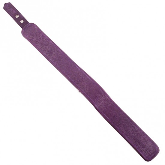 Rouge Garments Plain Purple Leather Collar