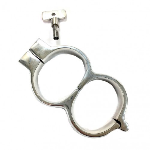 Rouge Stainless Steel Lockable Wrist Cuffs Rouge Stainless Steel Lockable Wrist Cuffs