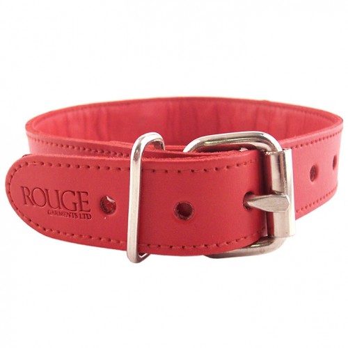 Rouge Garments Red Studded ORing Studded Collar Rouge Garments Red Studded ORing Studded Collar