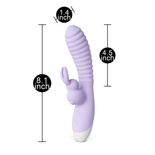 Rechargeable 12Speed Rabbit Vibrator Purple Rechargeable 12Speed Rabbit Vibrator Purple