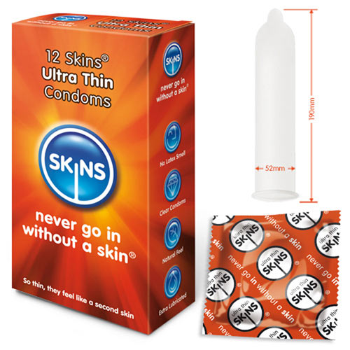 Skins Condoms Ultra Thin 12 Pack Skins Condoms Ultra Thin 12 Pack