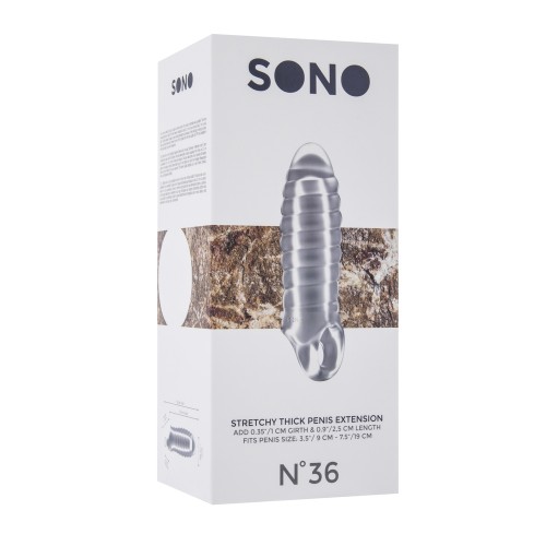 Sono No.36 Stretchy Thick Penis Extension Transparent Sono No.36 Stretchy Thick Penis Extension Transparent