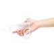 Size Up Clear Penis Vibrating 2 Inch Extender
