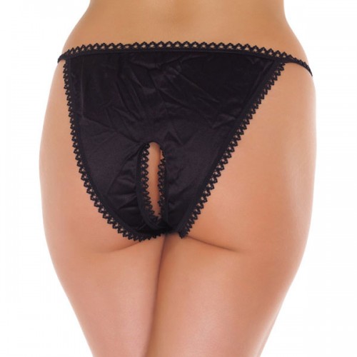 Black Crotchless Tanga Black Crotchless Tanga